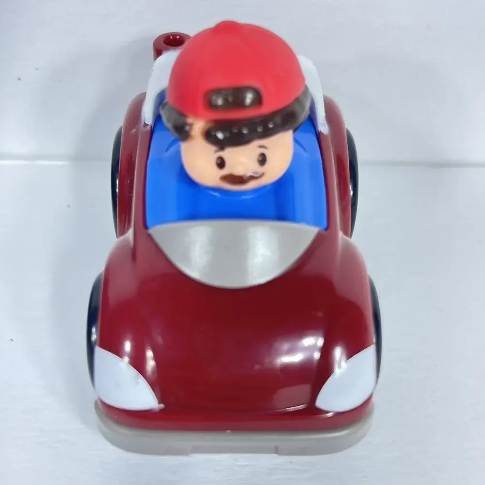 Fisher Price Little People Wheelies Mia Purple Car Green SUV Red Race Car‎ Lot 3